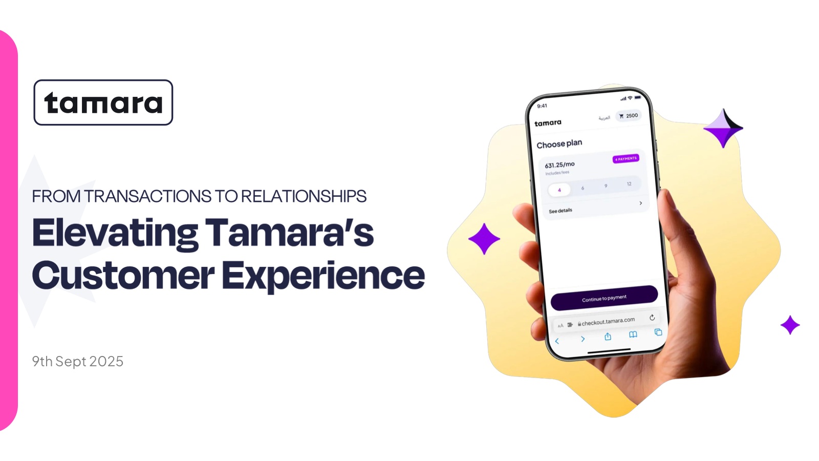 Tamara — Elevating the customer experience cover